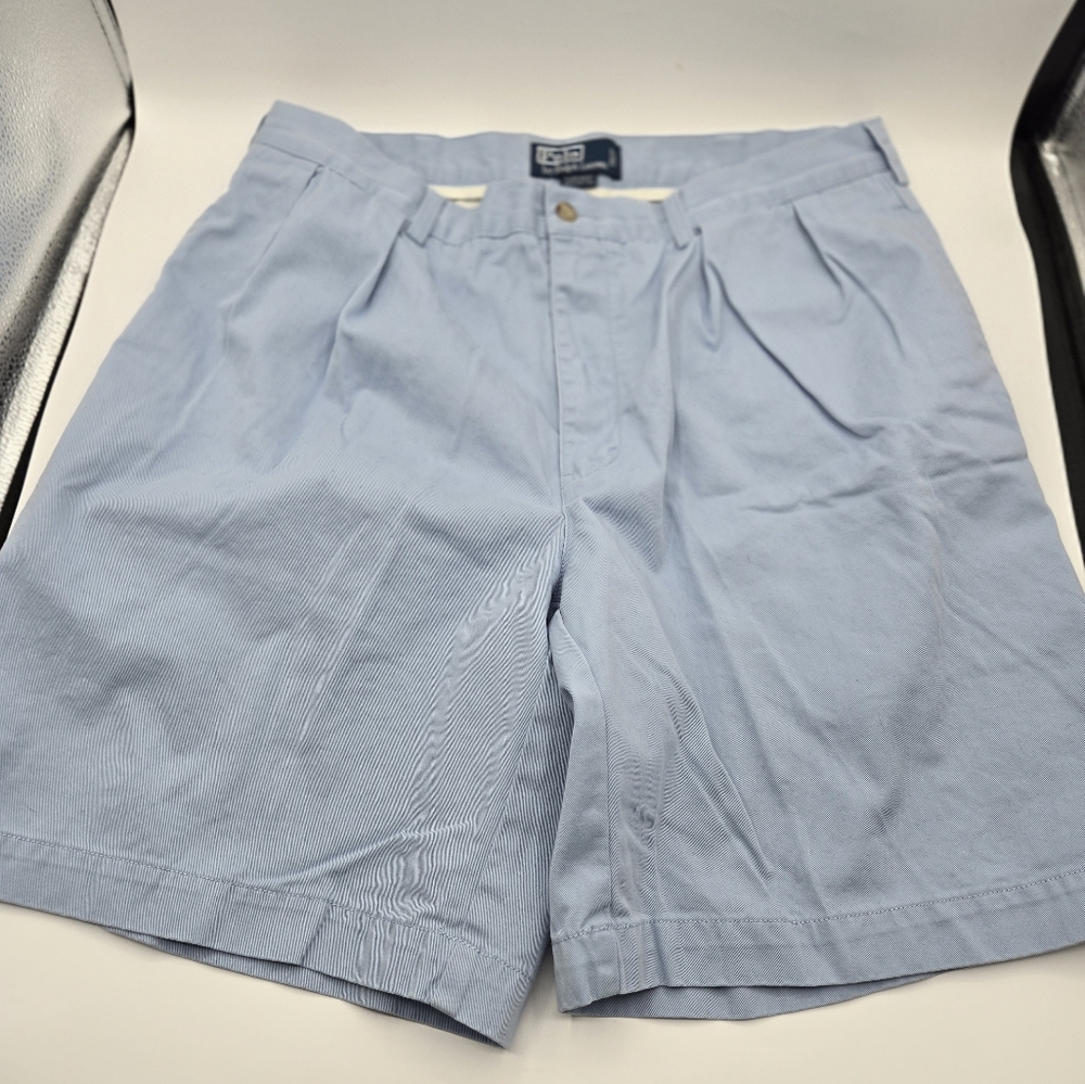 Men's Ralph Lauren Chino shorts, size 36, 8.5 inch inseam.